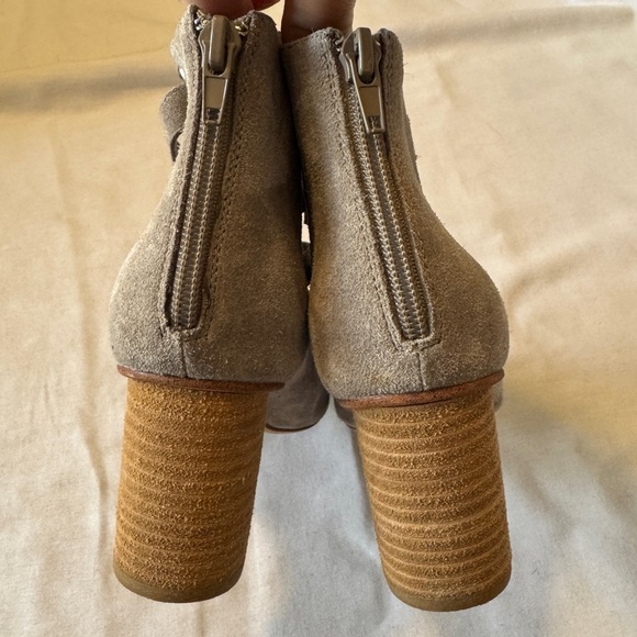 Jeffrey Campbell 6.5 Salazar Booties ~ Suede Leather Lace Up Block Heel ~ Boho - Picture 6 of 11